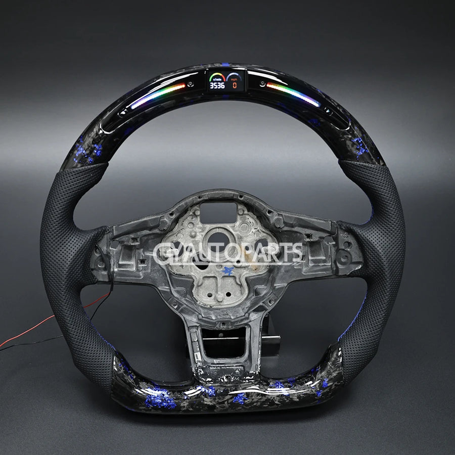 LED Steering Wheel For VW Golf R MK7 Mk7.5 GTI GTD 2014-2017