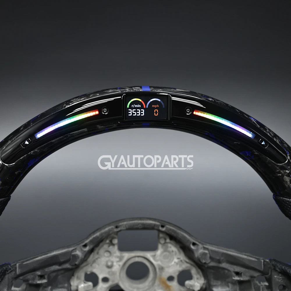 LED Steering Wheel For VW Golf R MK7 Mk7.5 GTI GTD 2014-2017