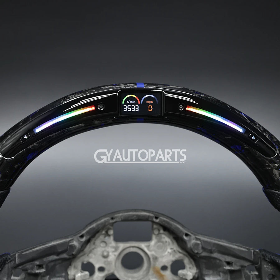 LED Steering Wheel For VW Golf R MK7 Mk7.5 GTI GTD 2014-2017