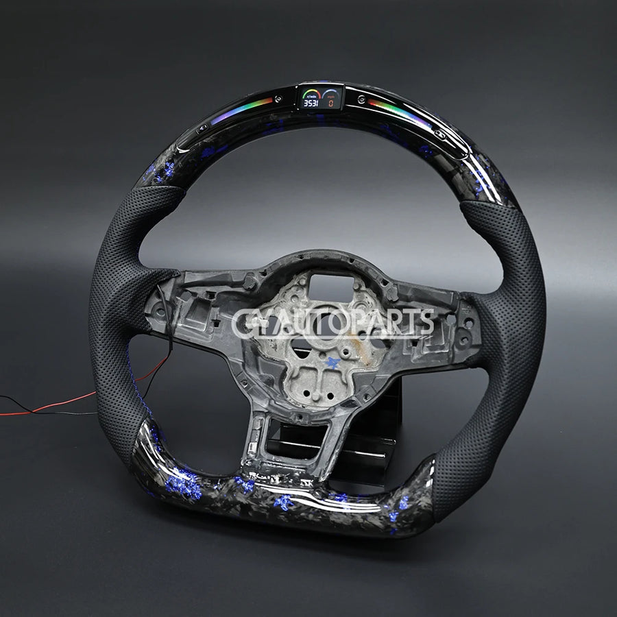 LED Steering Wheel For VW Golf R MK7 Mk7.5 GTI GTD 2014-2017