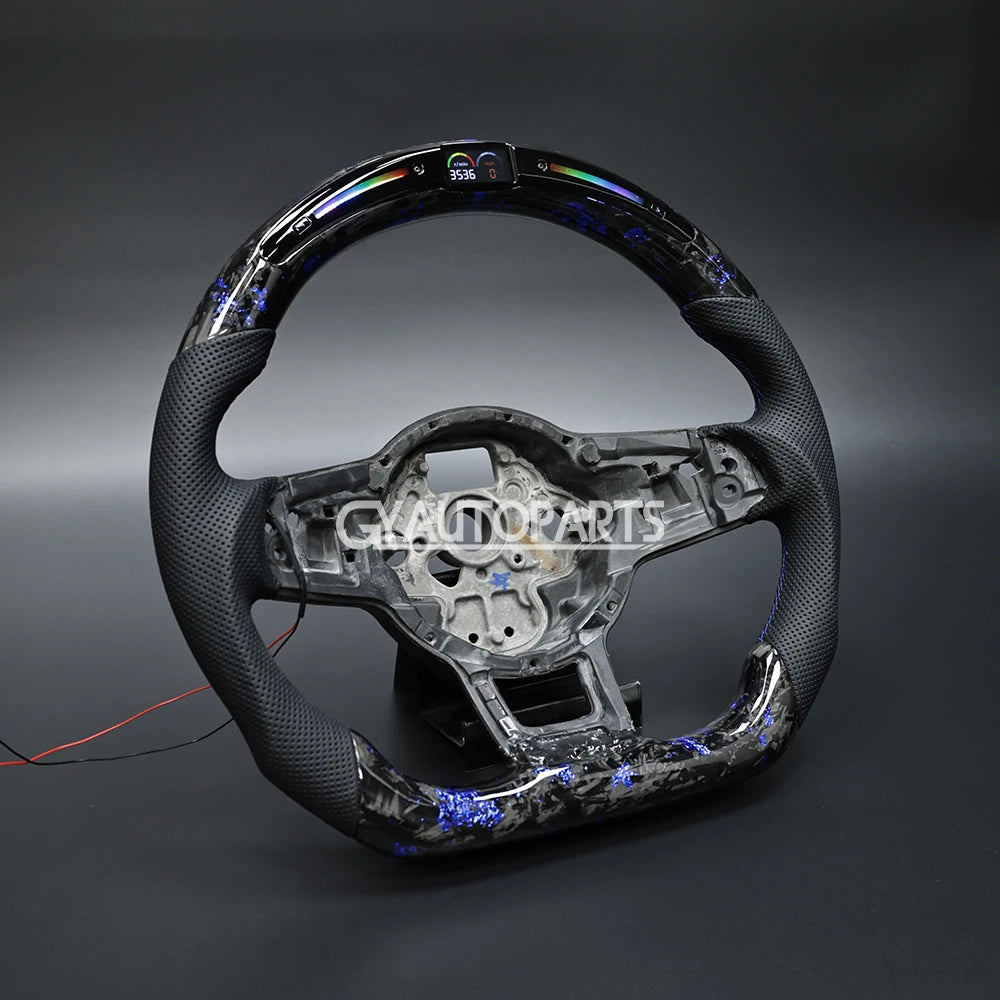 LED Steering Wheel For VW Golf R MK7 Mk7.5 GTI GTD 2014-2017