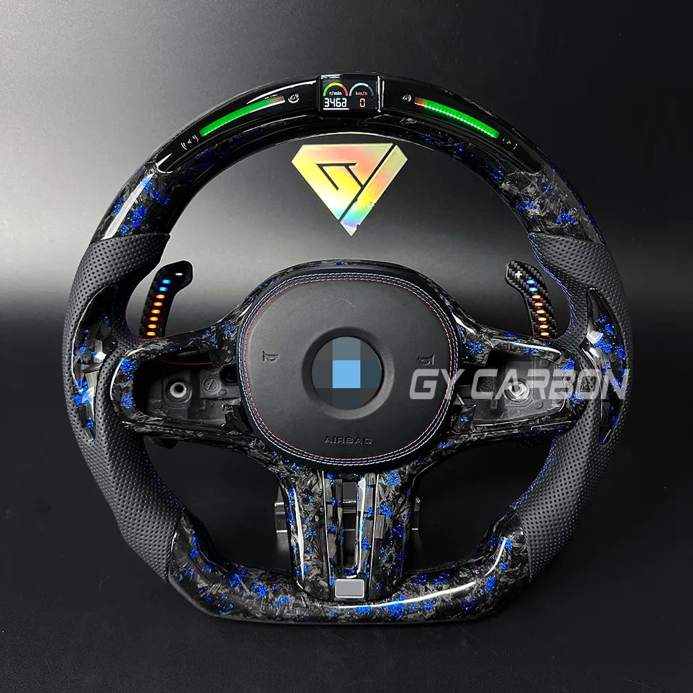 Forged Carbon Fiber LED Steering Wheel For BMW M2 M3 M4 M5 M6 X3-X6