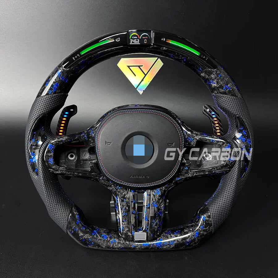 Forged Carbon Fiber LED Steering Wheel For BMW M2 M3 M4 M5 M6 X3-X6
