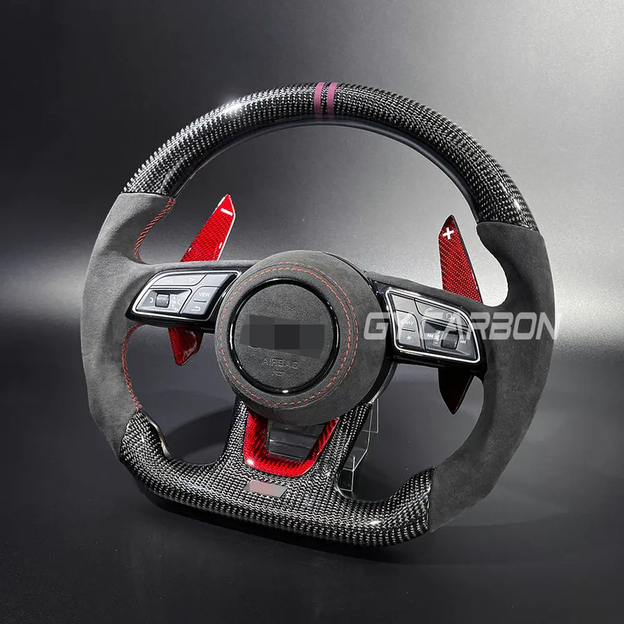 Carbon Fiber Steering Wheel Fit For Audi B9 Series