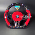 Forged Carbon Fiber LED Steering Wheel For BMW G30 G31 G32 G38 G02 G87 G80 G82 G42 G20 M3-M5