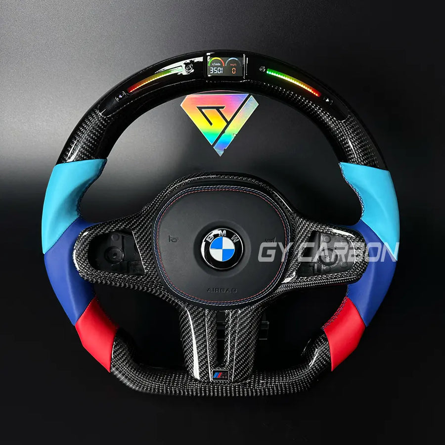 M-Color Leather LED Steering Wheel For BMW G Series