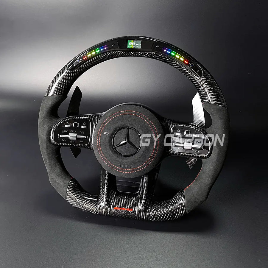 Carbon Fiber LED Steering Wheel For Mercedes Benz G Class C180 W204 W205 W166 W212 W220 W221 W222 C117 C43 C63