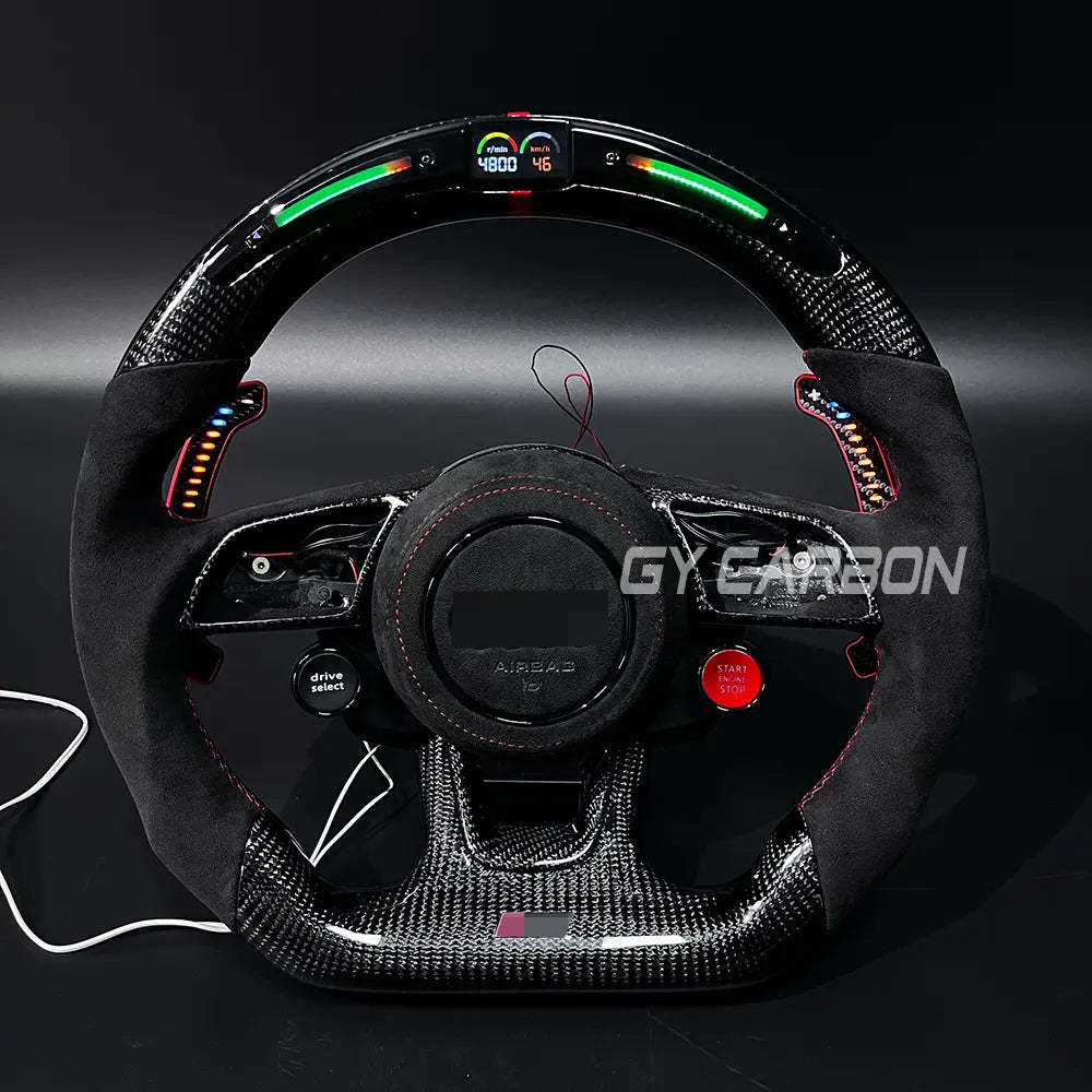 Custom LED Steering Wheel Fit For Audi A3 A4 A5 RS3 RS4 RS5 S3 S4 S5 S6