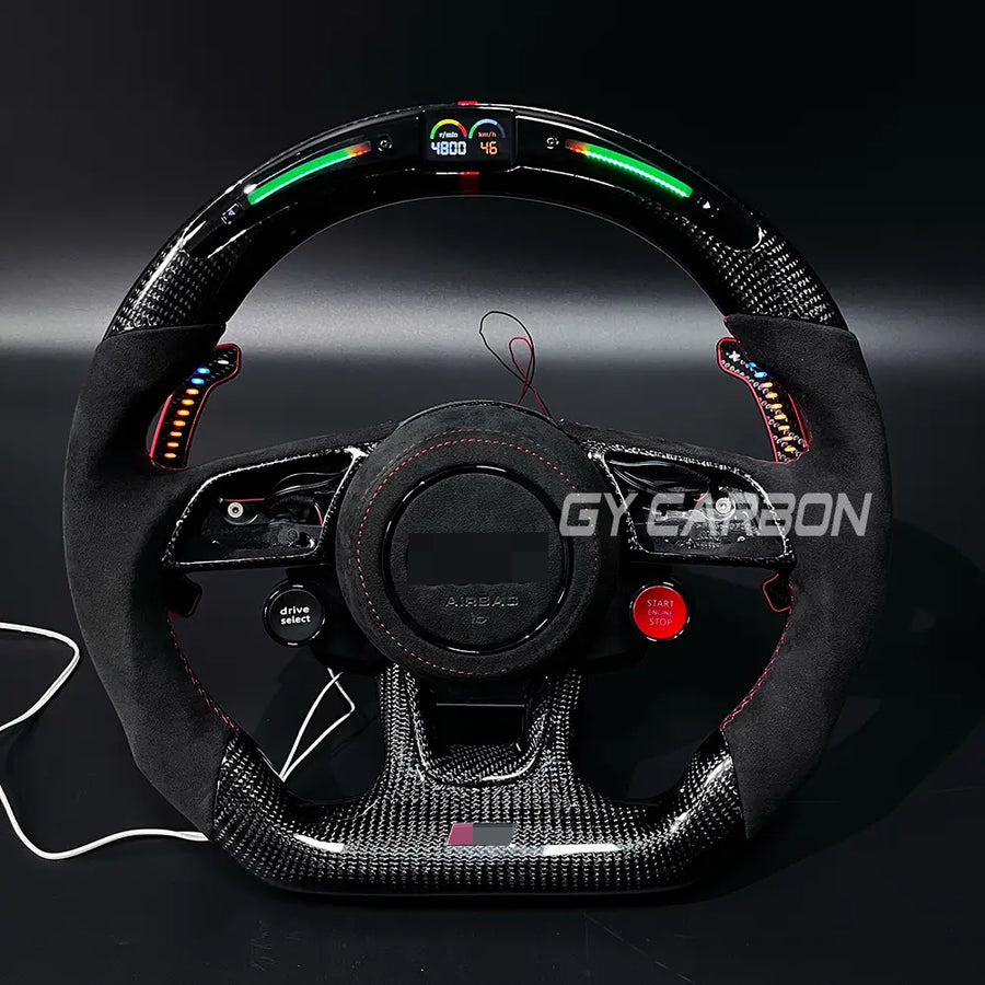 Custom LED Steering Wheel Fit For Audi A3 A4 A5 RS3 RS4 RS5 S3 S4 S5 S6