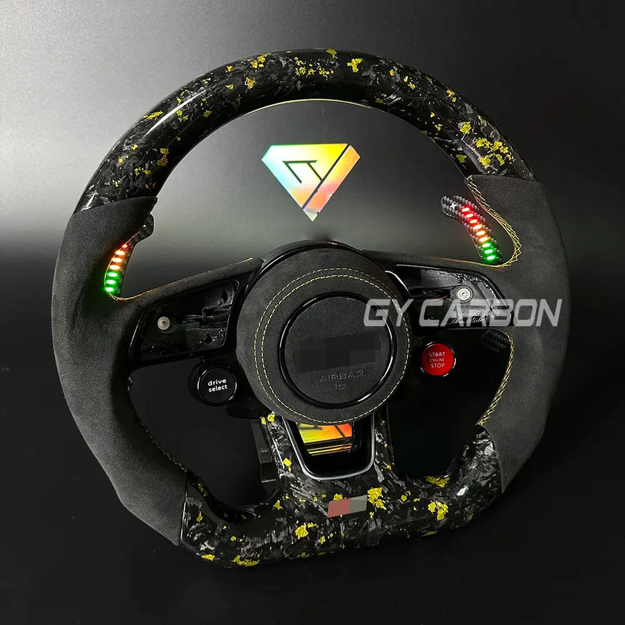 Custom Forged Carbon Steering Wheel Fit For Audi B9 Series