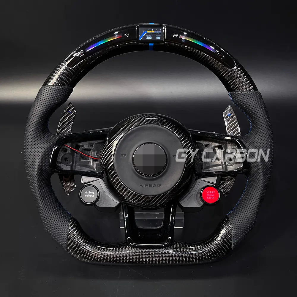 Custom Carbon Fiber Steering Wheel For VW Golf R MK7 Mk7.5 GTD