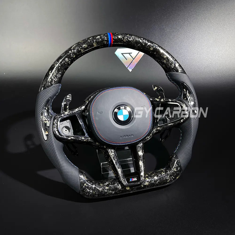 Carbon Fiber Steering Wheel For BMW X3M X4M X5M X6M M5 G87 G80 G82 G28 G20 G22 G38