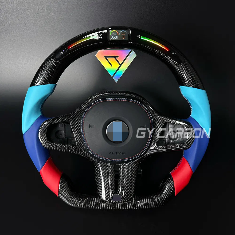 M-Color Leather LED Steering Wheel For BMW G Series