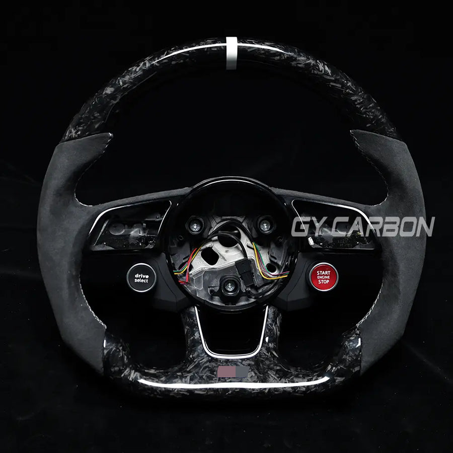 Forged Carbon Fiber Steering Wheel Fit For Audi A 3 A4 A5 RS3-RS5