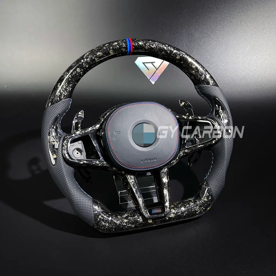 Carbon Fiber Steering Wheel For BMW X3M X4M X5M X6M M5 G87 G80 G82 G28 G20 G22 G38