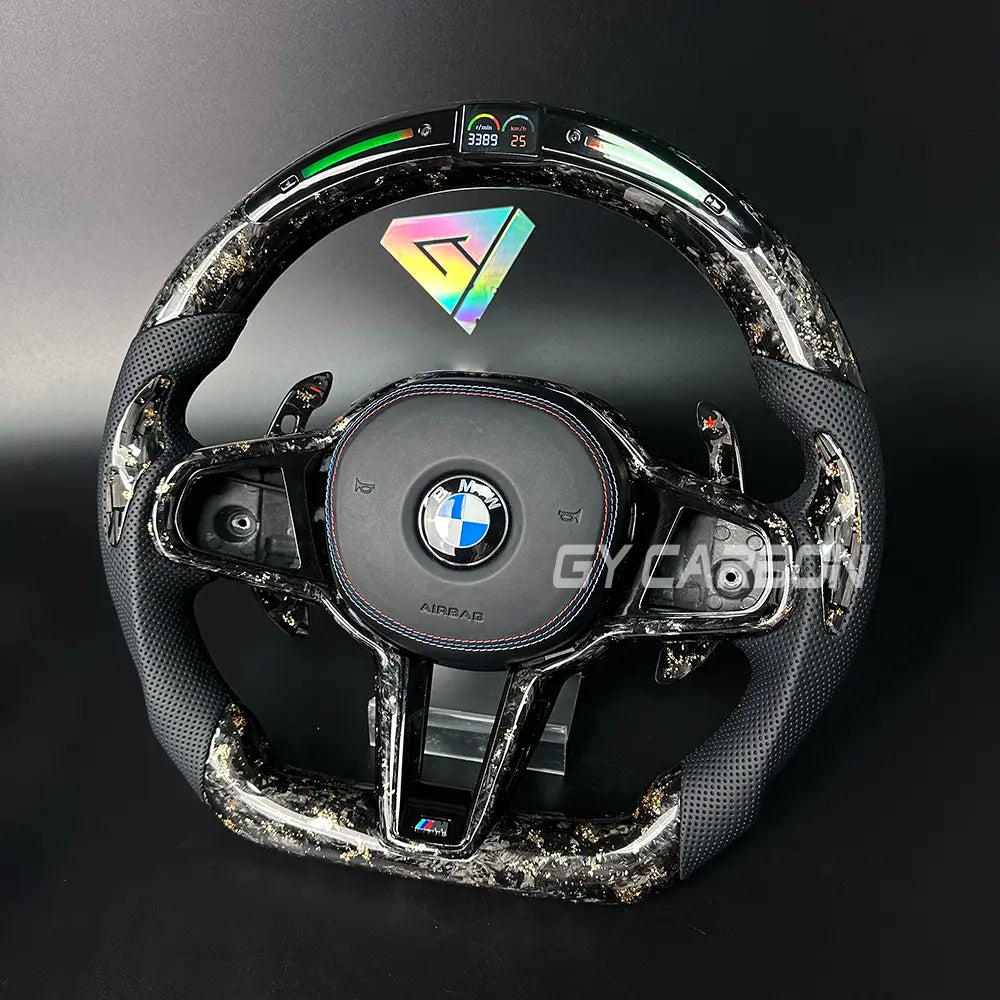 Forged Carbon Fiber LED Steering Wheel For BMW CS Series