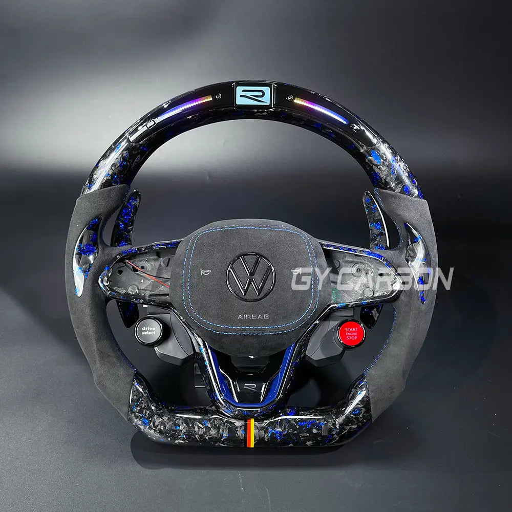 Custom LED Steering Wheel Fit For VW Golf R MK8/8.5