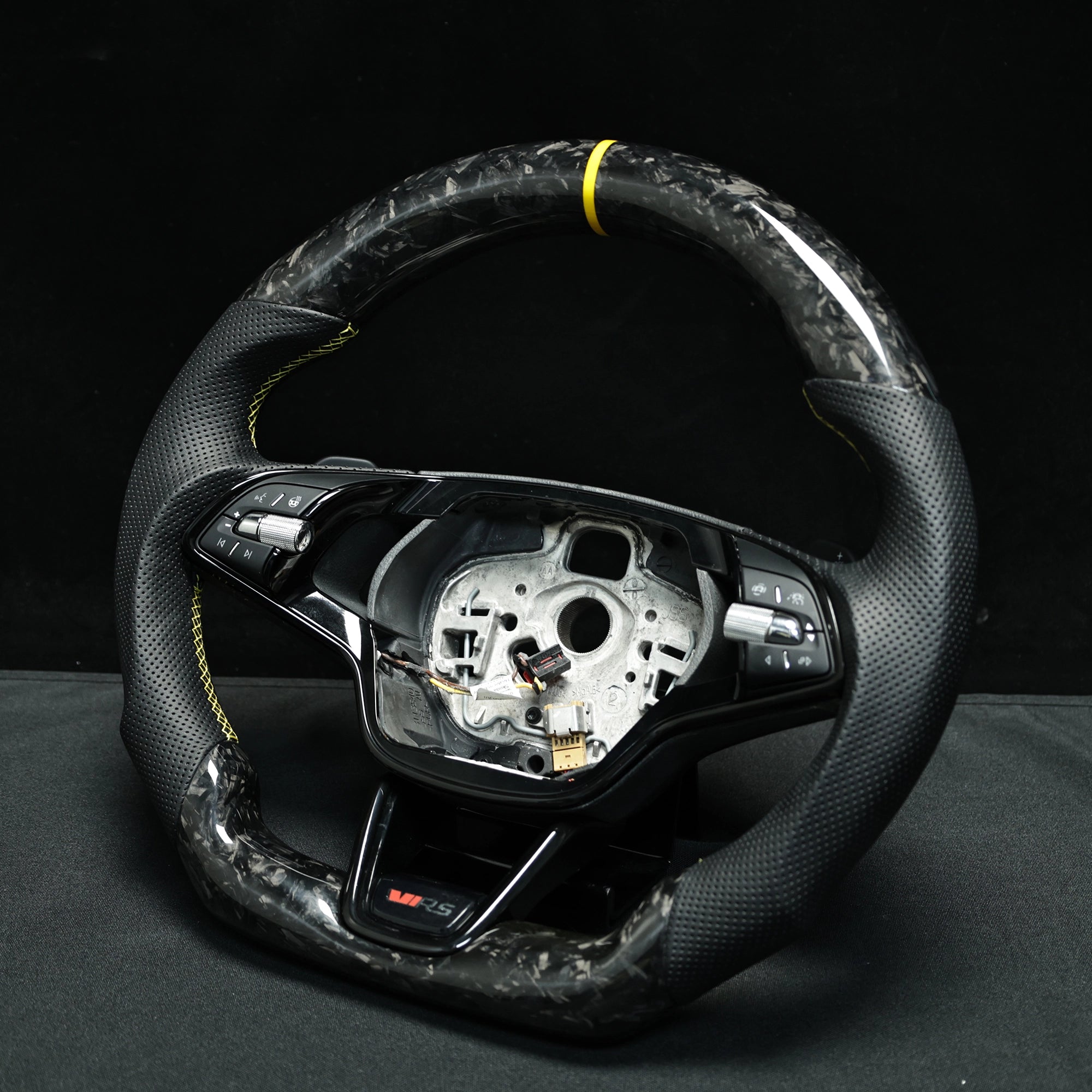 Custom Steering Wheel For Skoda VRS Octavia A8 MK4