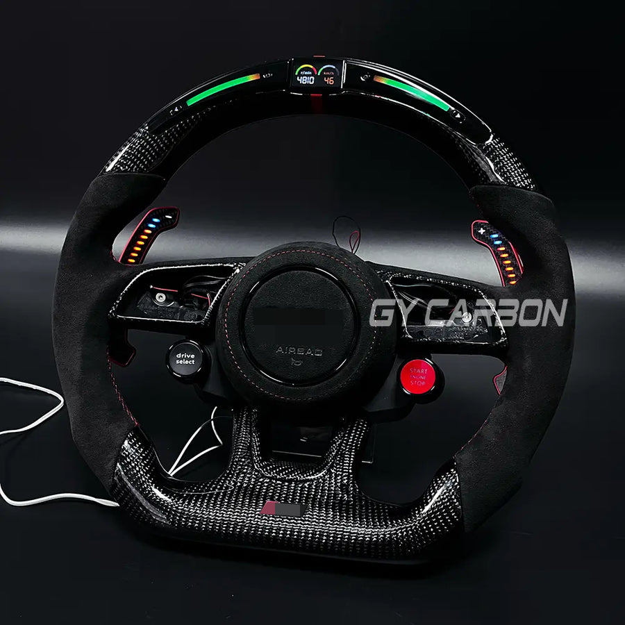 Custom LED Steering Wheel Fit For Audi A3 A4 A5 RS3 RS4 RS5 S3 S4 S5 S6