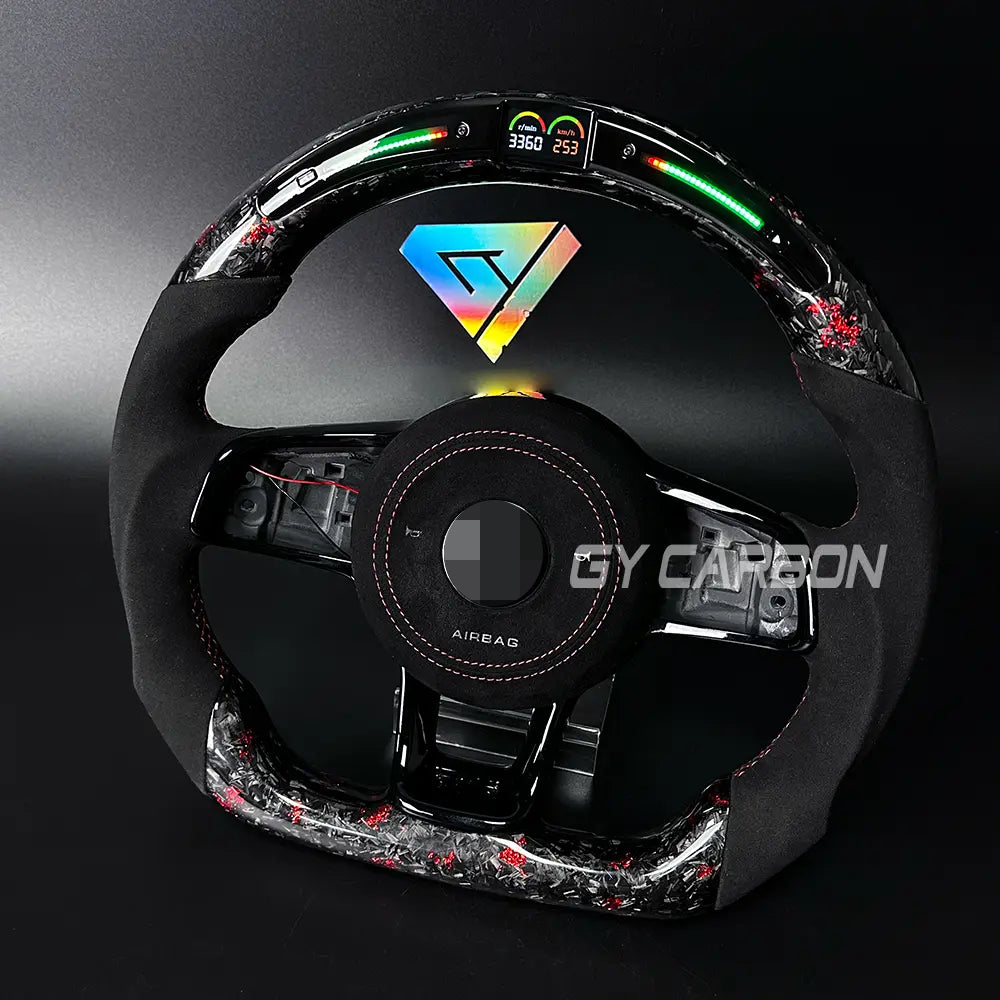 Custom LED Steering Wheel For VW Golf R MK7 Mk7.5 GTI GTD