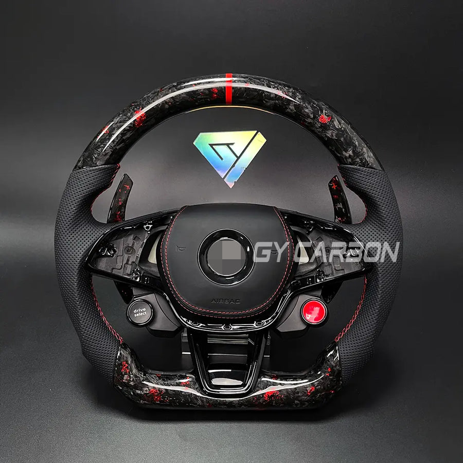 Custom Forged Carbon Fiber Steering Wheel For Skoda VRS