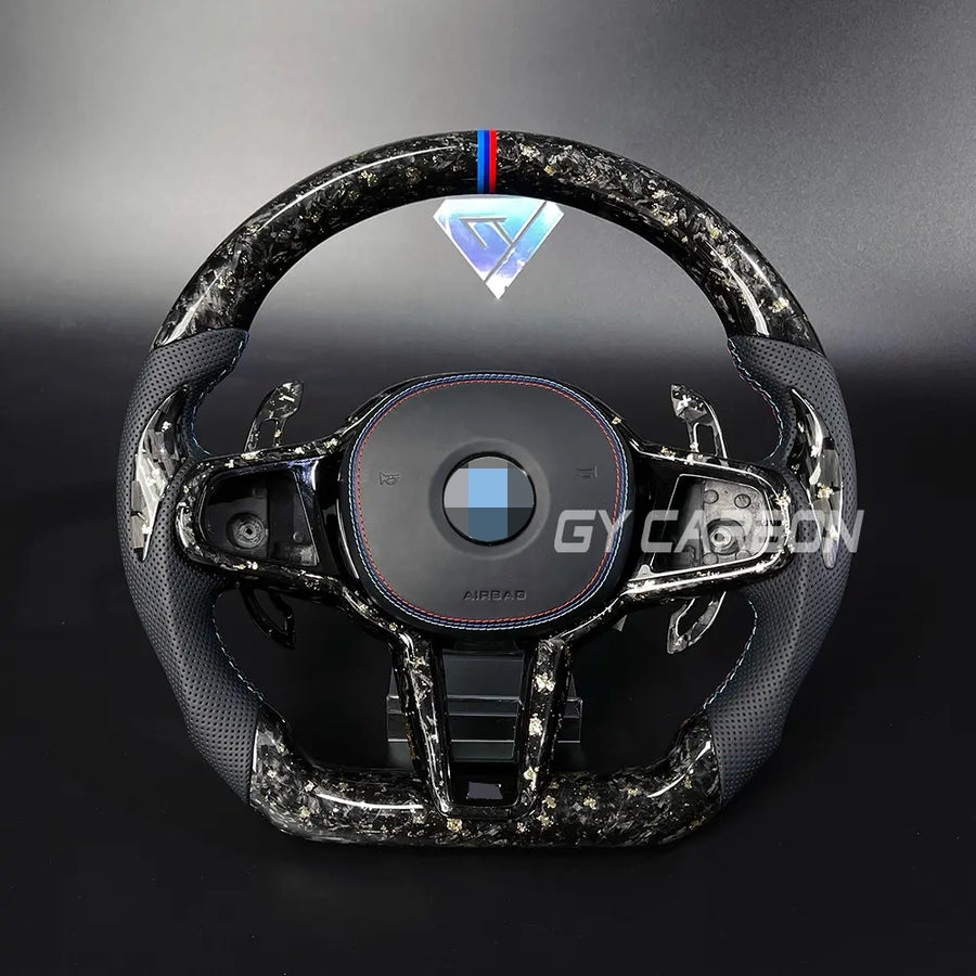 Carbon Fiber Steering Wheel For BMW X3M X4M X5M X6M M5 G87 G80 G82 G28 G20 G22 G38