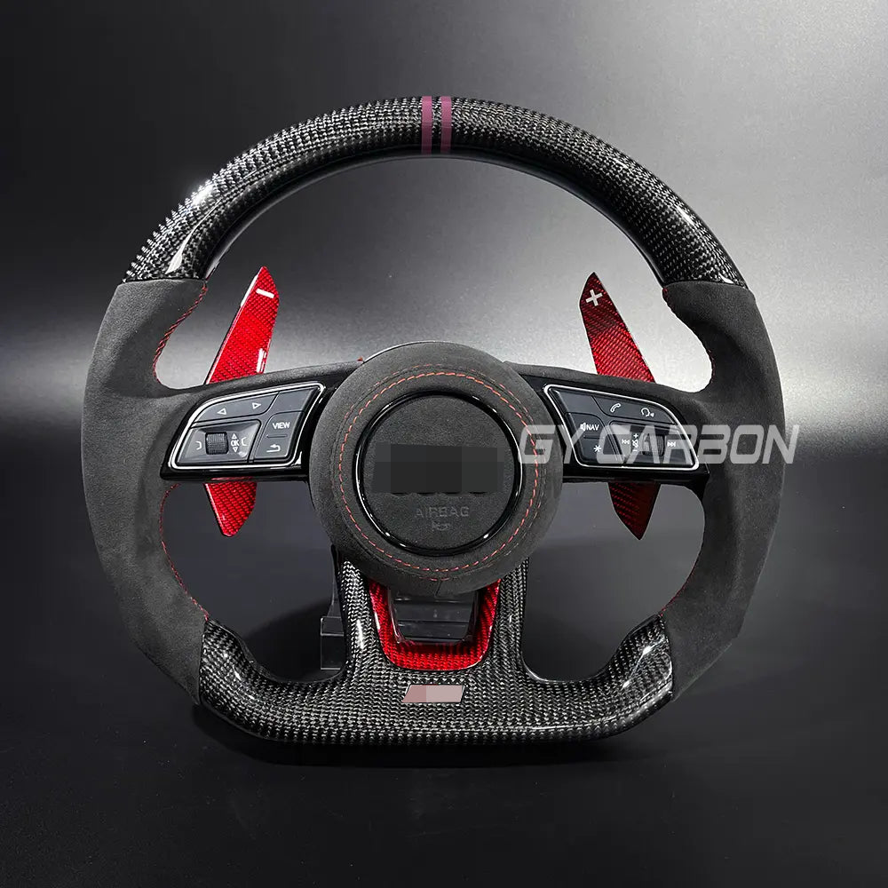 Carbon Fiber Steering Wheel Fit For Audi B9 Series