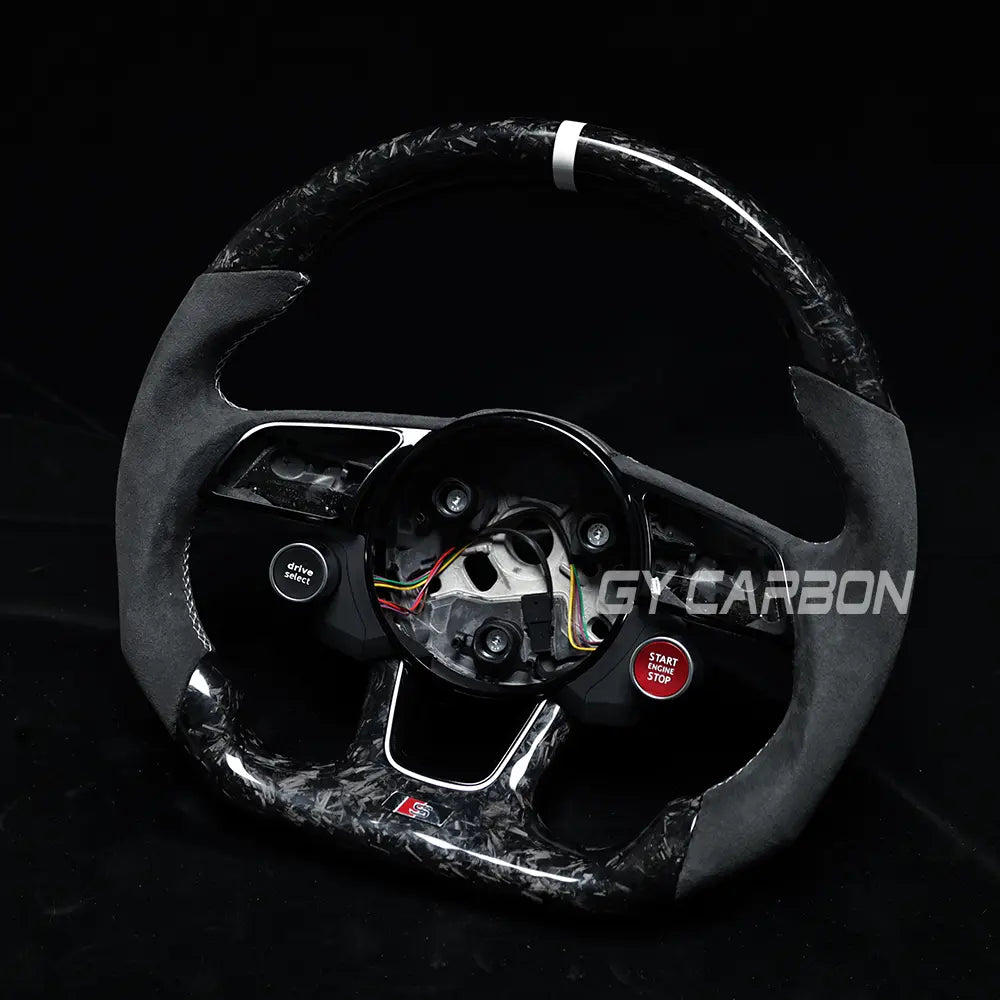 Forged Carbon Fiber Steering Wheel Fit For Audi A 3 A4 A5 RS3-RS5