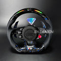 Forged Carbon Fiber LED Steering Wheel For Audi B9 RS3 RS4 RS5 S3 S4 S5 A3 A4 A5