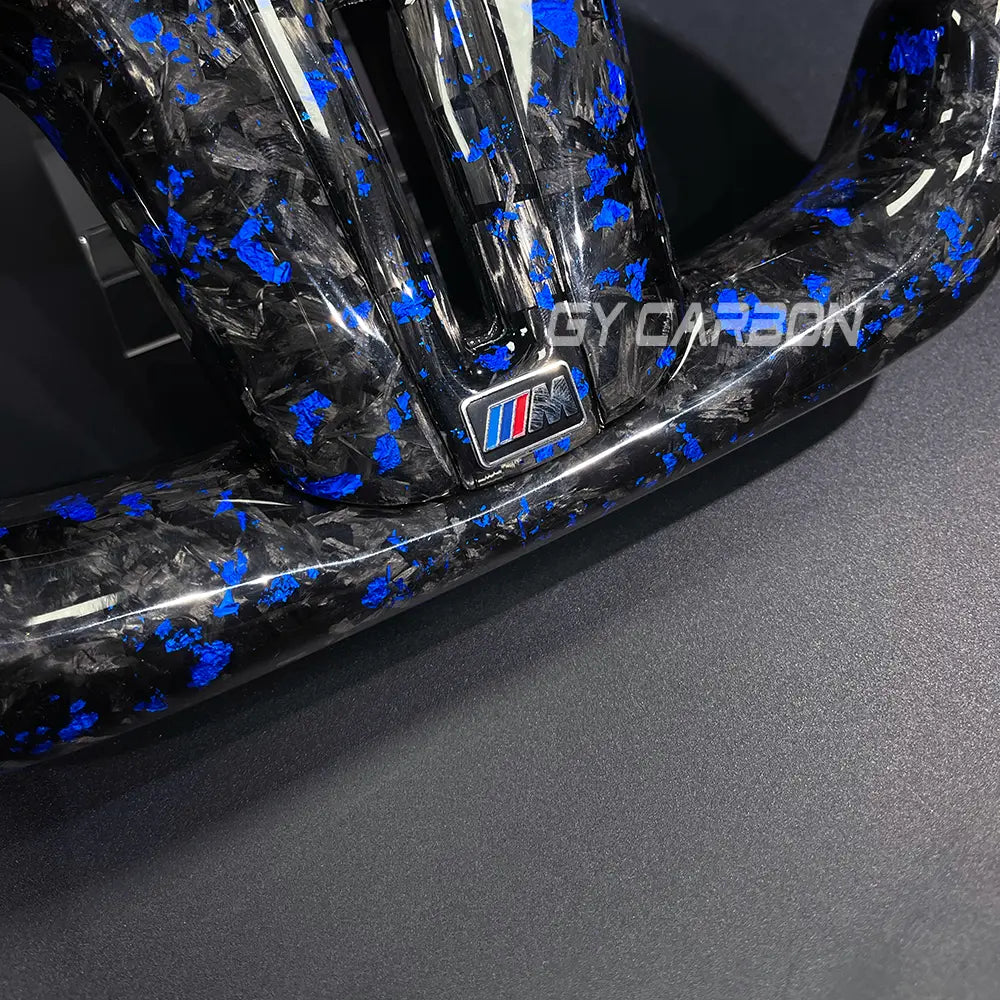 Forged Carbon Fiber LED Steering Wheel For BMW G Series X3-X5 M3-M5