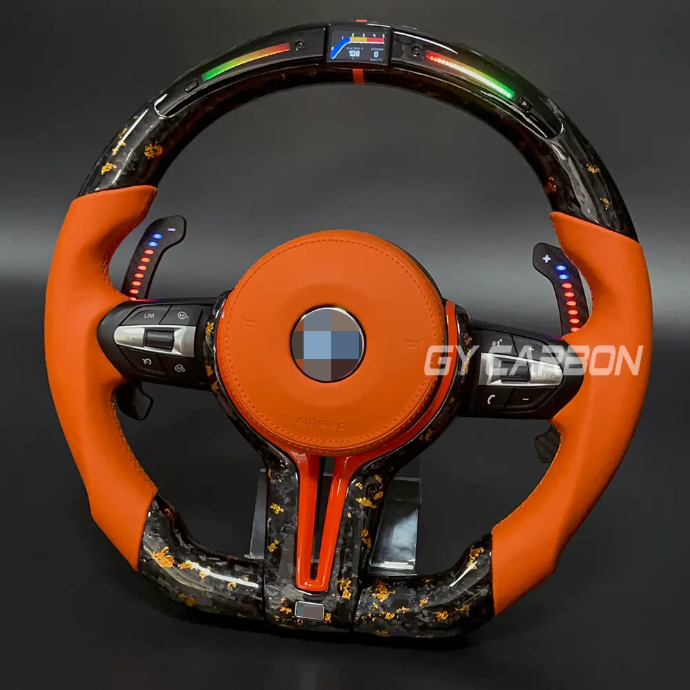 Custom Carbon Fiber LED Steering Wheel For BMW M2-M7 1-7 Series