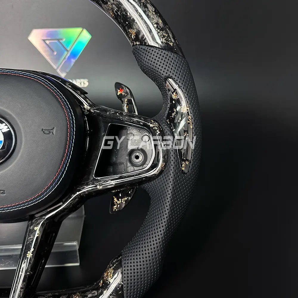 Forged Carbon Fiber LED Steering Wheel For BMW CS Series