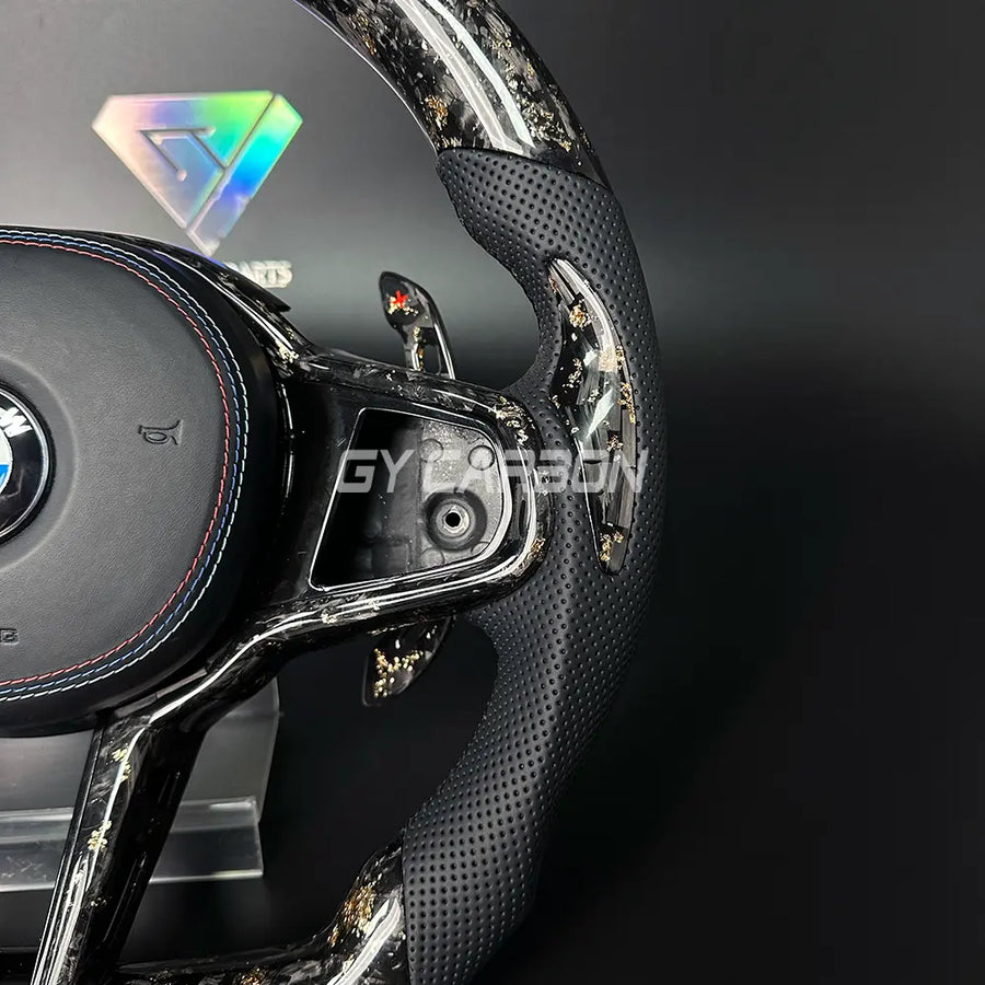 Forged Carbon Fiber LED Steering Wheel For BMW CS Series