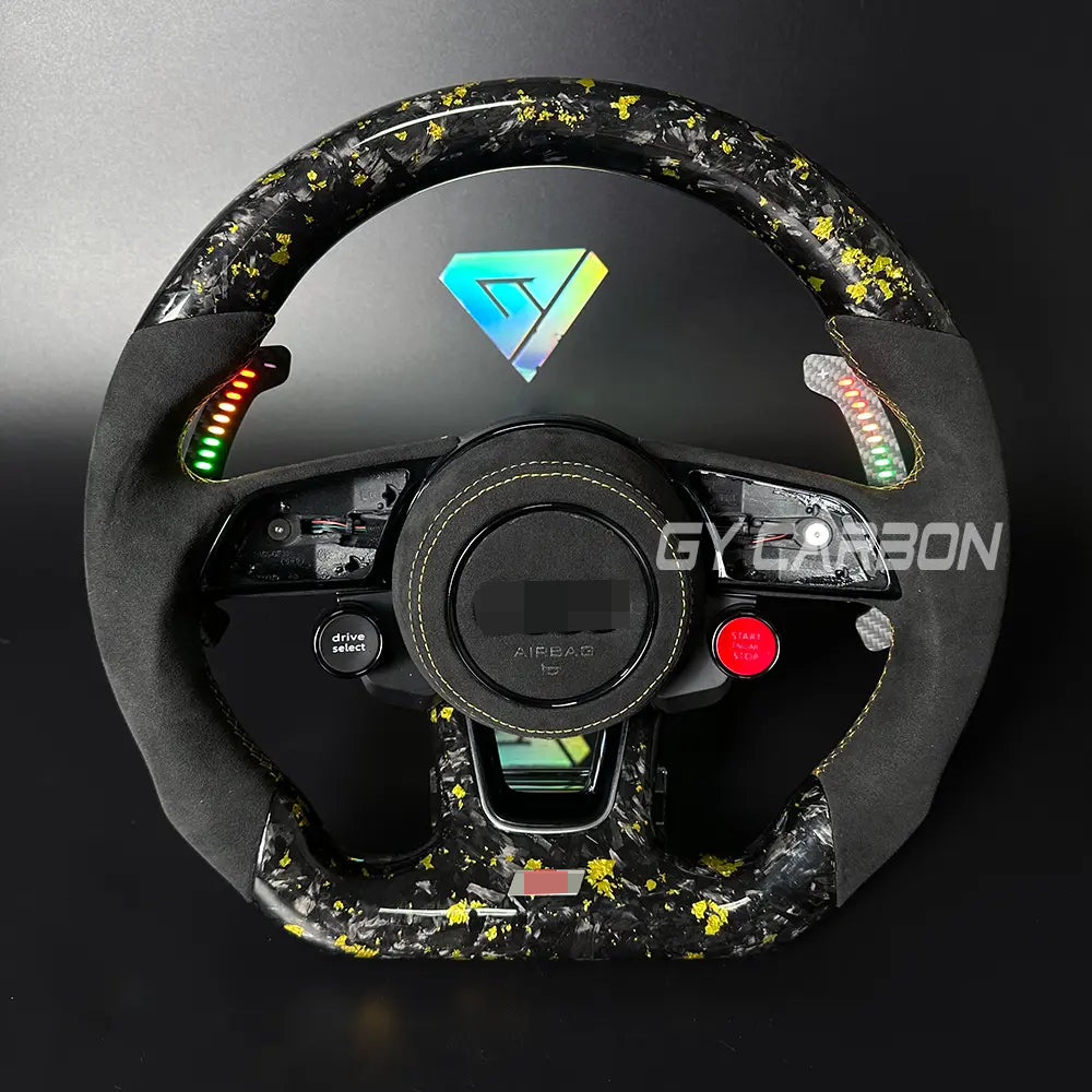 Custom Forged Carbon Steering Wheel Fit For Audi B9 Series