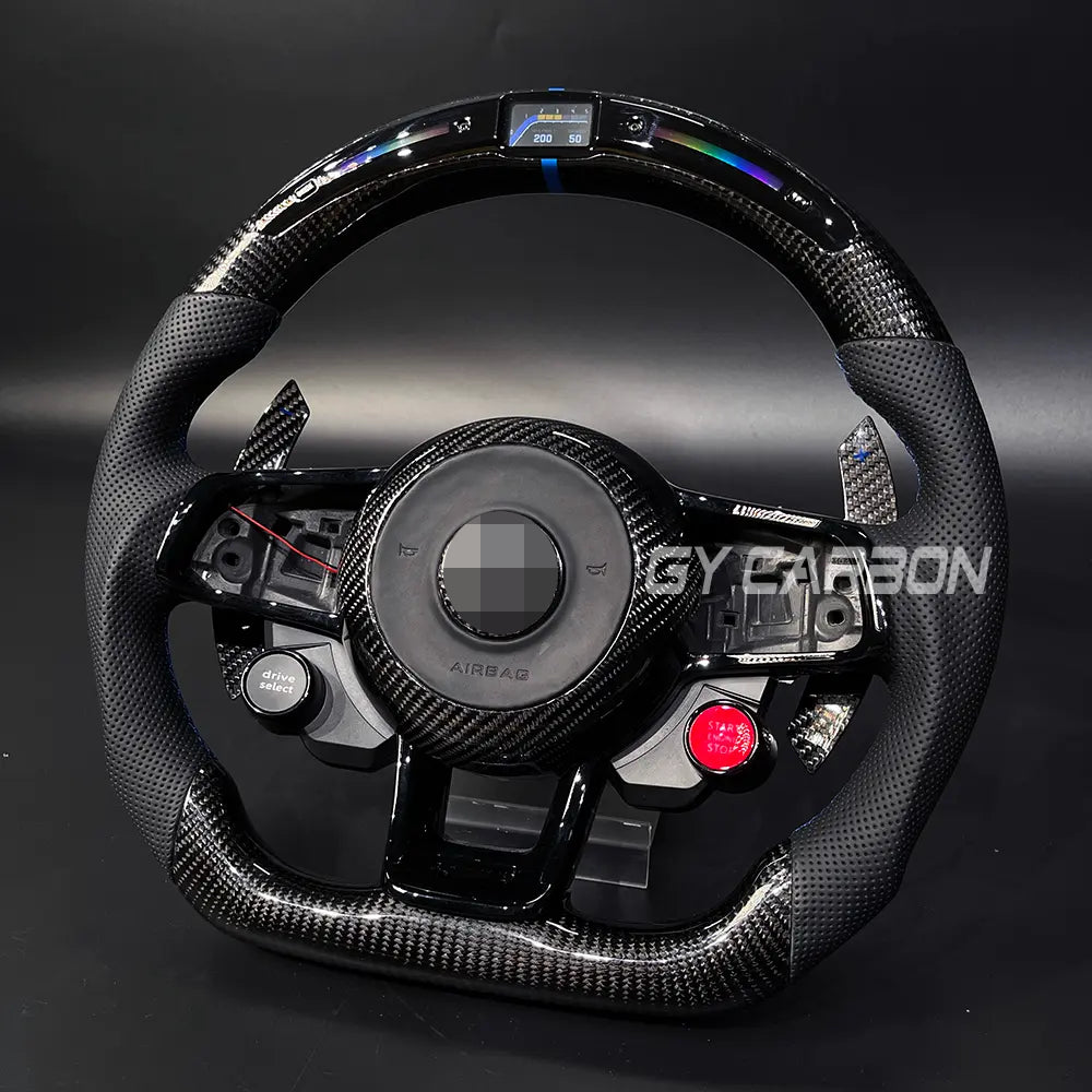 Custom Carbon Fiber Steering Wheel For VW Golf R MK7 Mk7.5 GTD