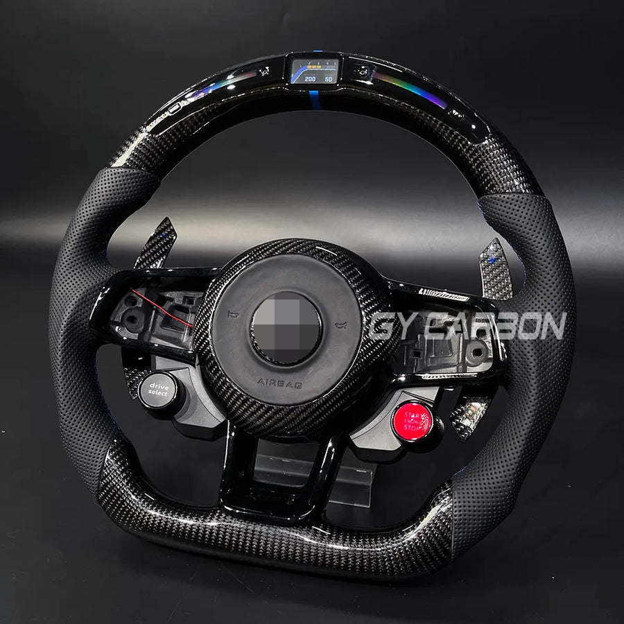 Custom Carbon Fiber Steering Wheel For VW Golf R MK7 Mk7.5 GTD