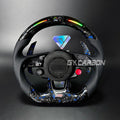 Forged Carbon Fiber LED Steering Wheel For Audi B9 RS3 RS4 RS5 S3 S4 S5 A3 A4 A5