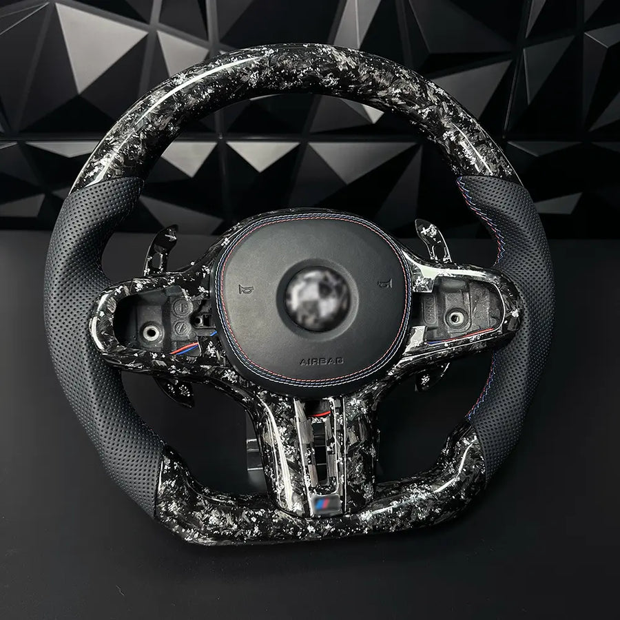 Forged Carbon Fiber Steering Wheel For BMW G Series X1-X5 M2 M3 M4 M5 M8