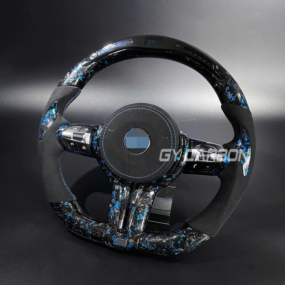 LED Steering Wheel For BMW M2-M7 X1-X7 Custom Forged Carbon Fiber