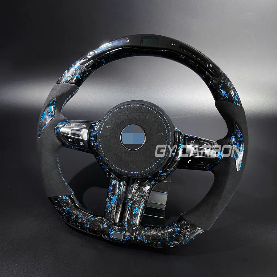 LED Steering Wheel For BMW M2-M7 X1-X7 Custom Forged Carbon Fiber