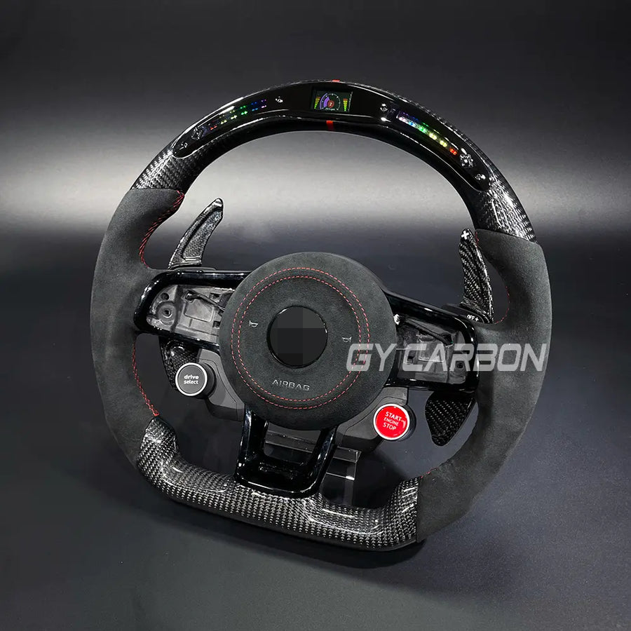 LED Steering Wheel For VW Golf R MK7 Mk7.5 GTE GTD