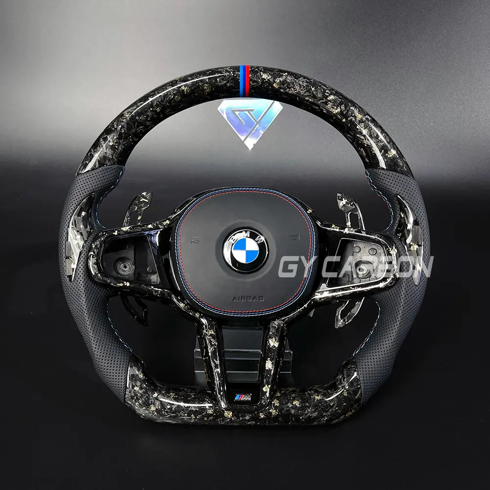 Carbon Fiber Steering Wheel For BMW X3M X4M X5M X6M M5 G87 G80 G82 G28 G20 G22 G38