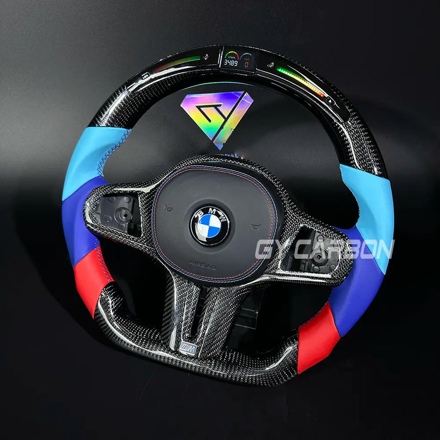 M-Color Leather LED Steering Wheel For BMW G Series
