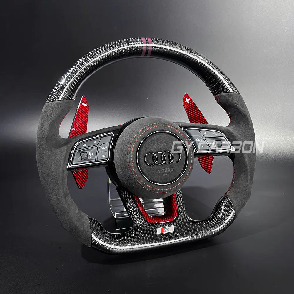 Carbon Fiber Steering Wheel Fit For Audi B9 Series