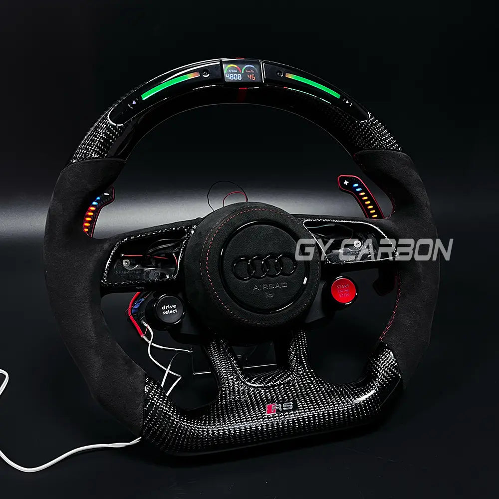 Custom LED Steering Wheel Fit For Audi A3 A4 A5 RS3 RS4 RS5 S3 S4 S5 S6