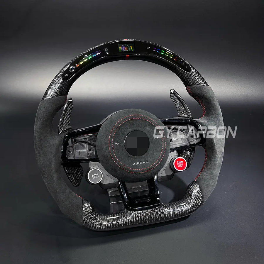 LED Steering Wheel For VW Golf R MK7 Mk7.5 GTE GTD