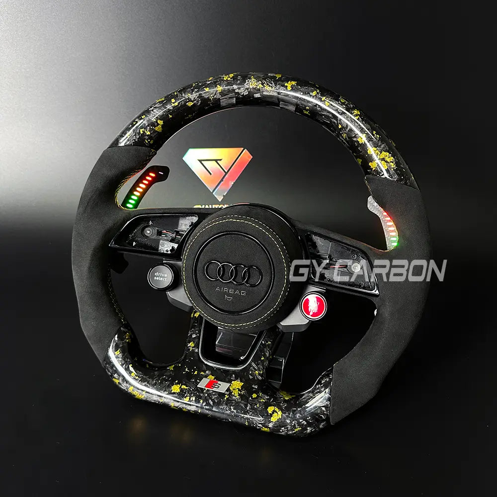 Custom Forged Carbon Steering Wheel Fit For Audi B9 Series
