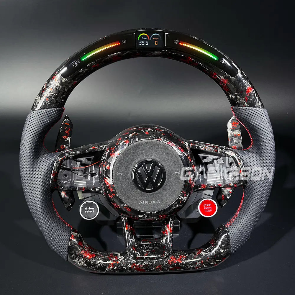 Custom Forged Carbon Steering Wheel For VW Golf R MK7 Mk7.5