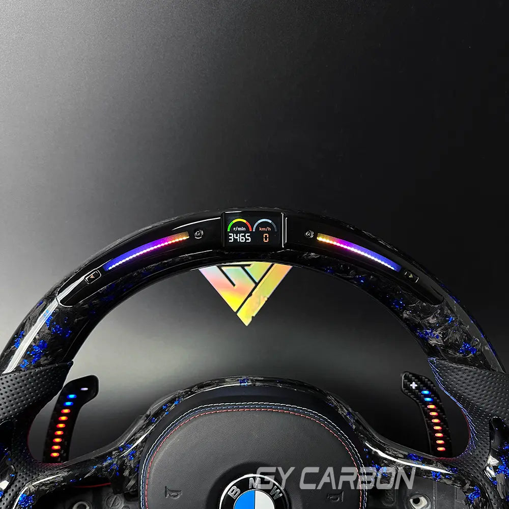 Forged Carbon Fiber LED Steering Wheel For BMW M2 M3 M4 M5 M6 X3-X6