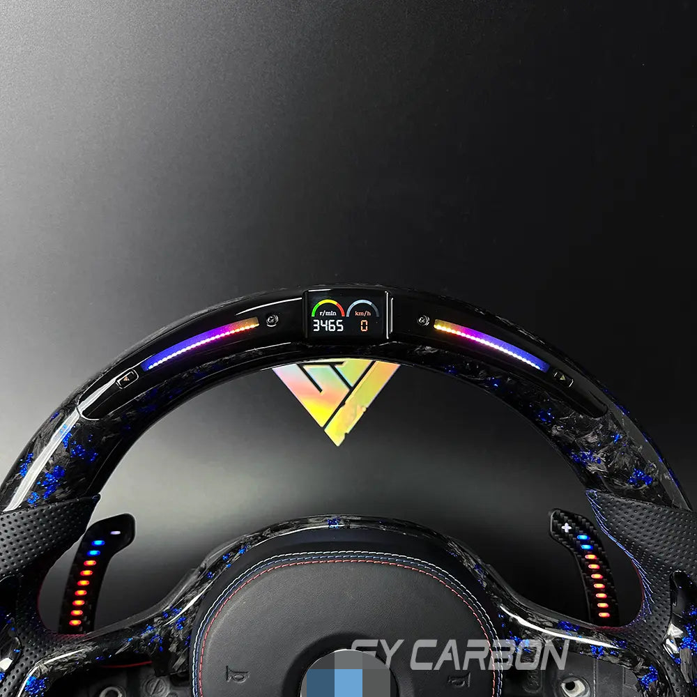 Forged Carbon Fiber LED Steering Wheel For BMW M2 M3 M4 M5 M6 X3-X6